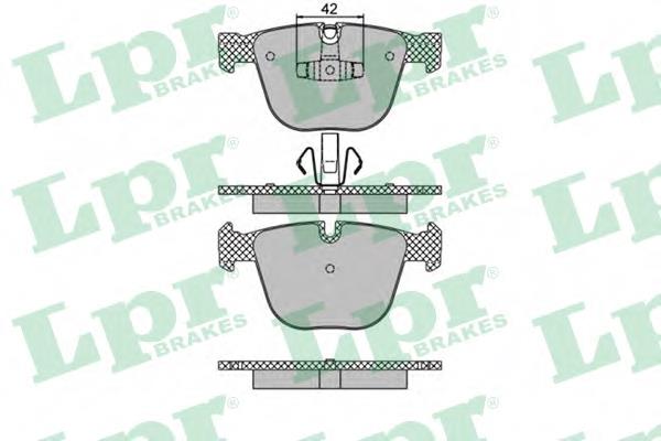 Задні гальмівні колодки 05P1473 LPR