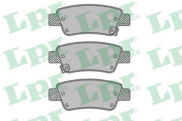 05P1455 LPR Колодки гальмівні задні, дискові