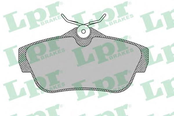 Задні гальмівні колодки 05P1460 LPR