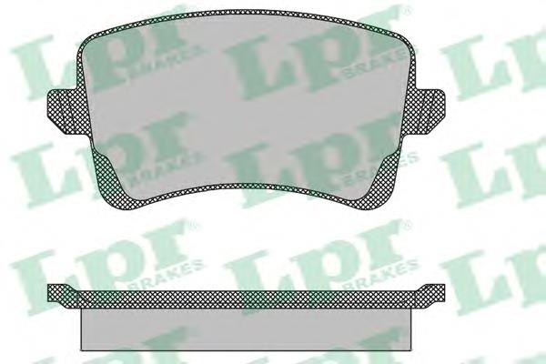 Задні гальмівні колодки LPR 05P1489 ціна, від 21.94 USD