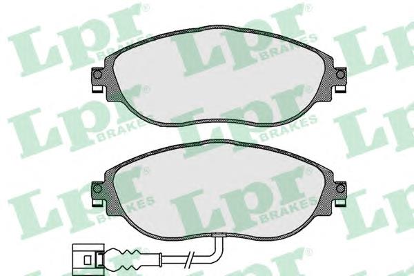 Передні тормозні колодки 05P1734 LPR