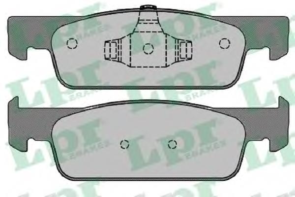 Передні тормозні колодки 05P1702 LPR