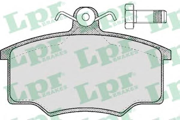 Передні тормозні колодки 05P188 LPR