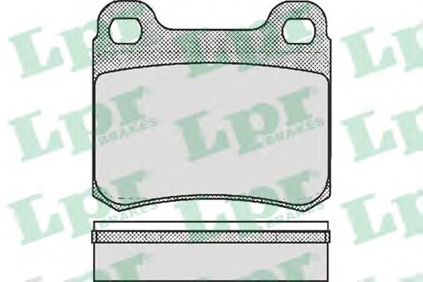 Задні гальмівні колодки LPR 05P181 ціна, від 10.73 USD