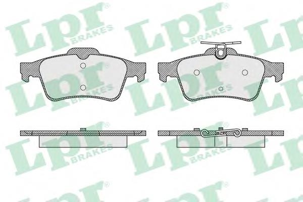 Задні гальмівні колодки LPR 05P1637 ціна, від 29.53 USD