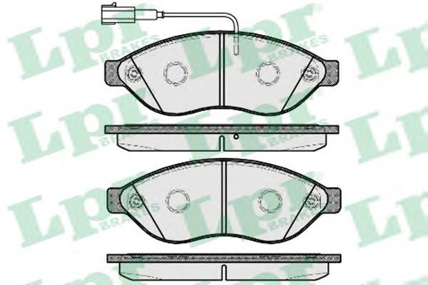 Гальмівні колодки LPR 05P1698 ціна, від 33.70 USD