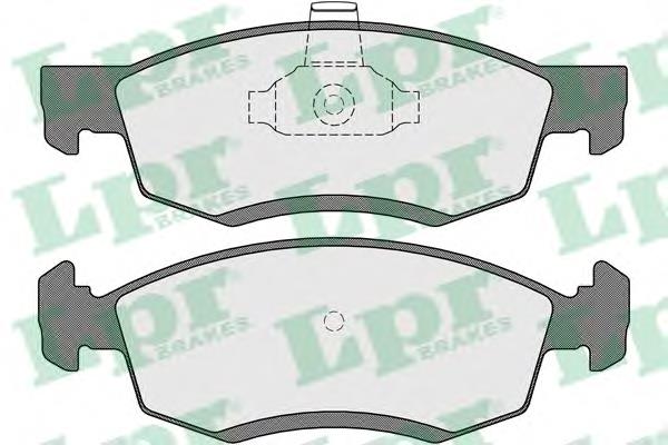 05P1654 LPR Передні гальмівні колодки