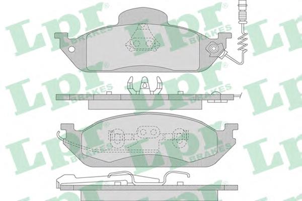 Передні тормозні колодки 05P983 LPR