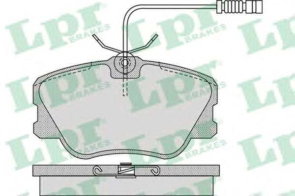 Передні тормозні колодки 05P986 LPR