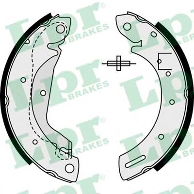 Колодки гальмові задні, барабанні 08500 LPR