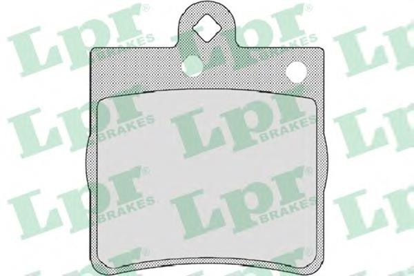 Задні гальмівні колодки 05P726 LPR