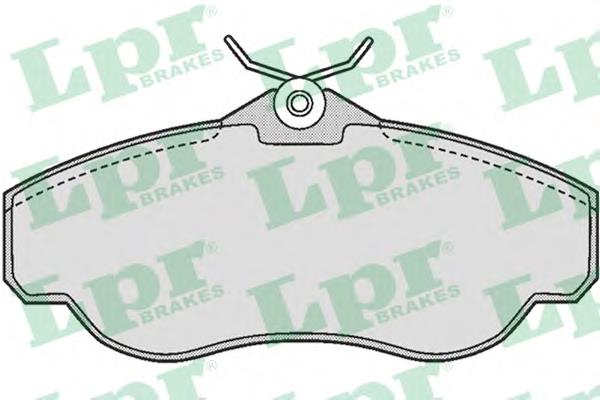 Передні тормозні колодки 05P728 LPR