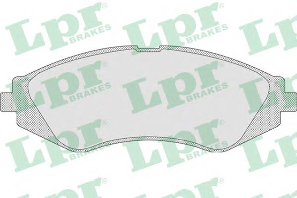 Передні тормозні колодки 05P710 LPR