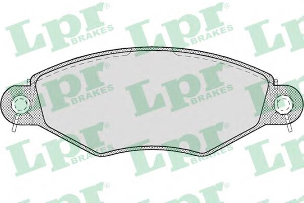 Купити 05P708 LPR Колодки гальмівні передні, дискові