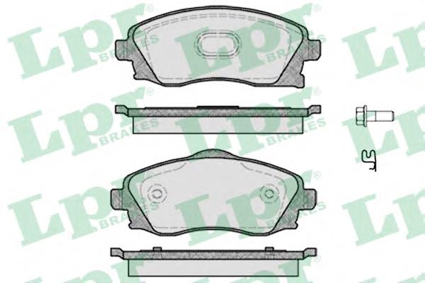 Передні тормозні колодки 05P758 LPR