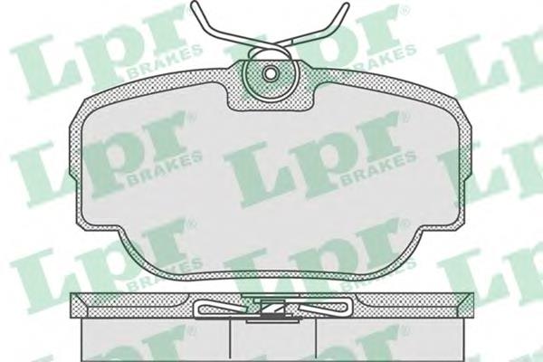 05P739 LPR Колодки гальмівні задні, дискові