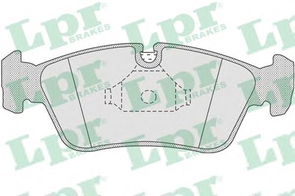 Передні тормозні колодки 05P757 LPR