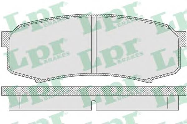 Задні гальмівні колодки LPR 05P749 ціна, від 15.36 USD