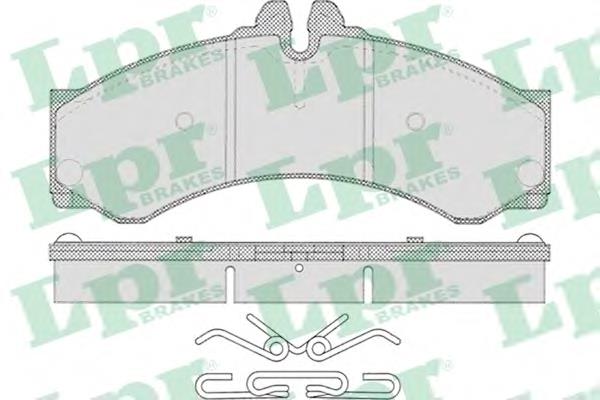 Купити 05P633 LPR Колодки гальмівні передні, дискові