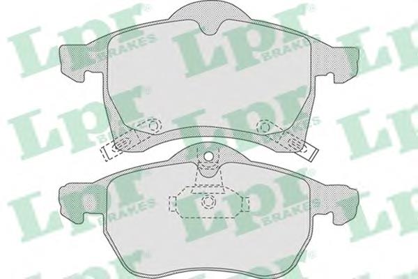 Передні тормозні колодки 05P690 LPR