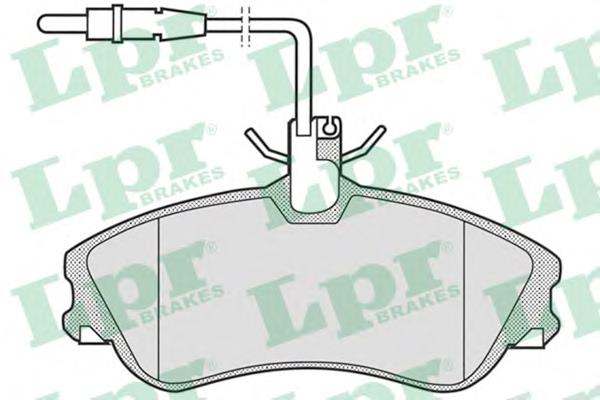 Передні тормозні колодки 05P683 LPR