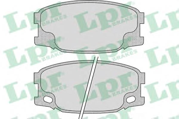 Передні тормозні колодки 05P893 LPR