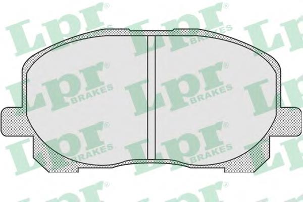 Передні тормозні колодки 05P904 LPR