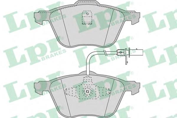 Передні тормозні колодки 05P971 LPR
