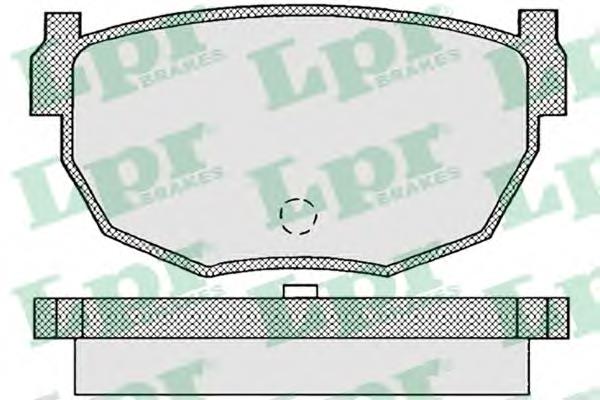 Колодки гальмові задні, дискові 05P945 LPR
