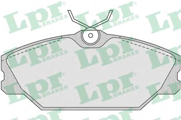 05P816 LPR Передні гальмівні колодки