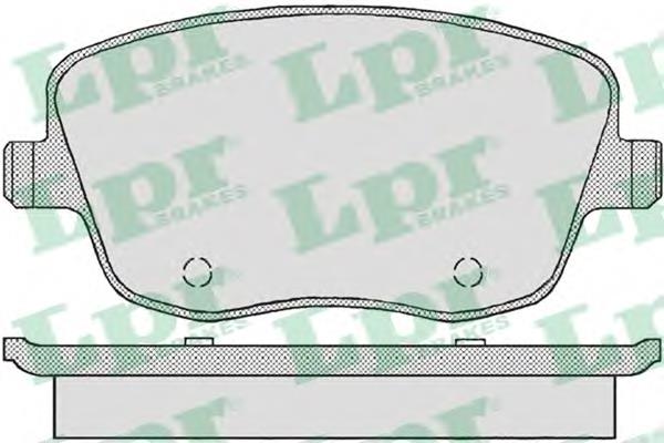 Купити 05P817 LPR Колодки гальмівні передні, дискові