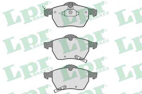 Передні тормозні колодки 05P812 LPR