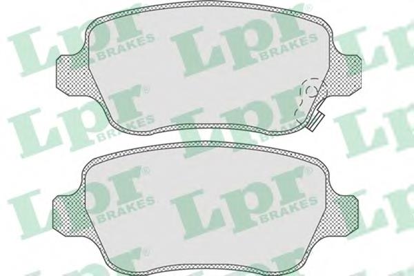 Задні гальмівні колодки 05P811 LPR