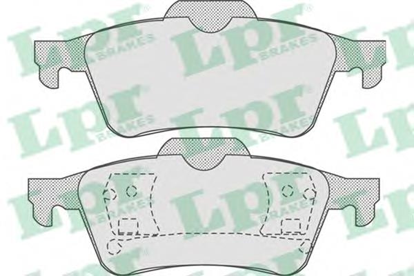 Купити 05P815 LPR Задні колодки