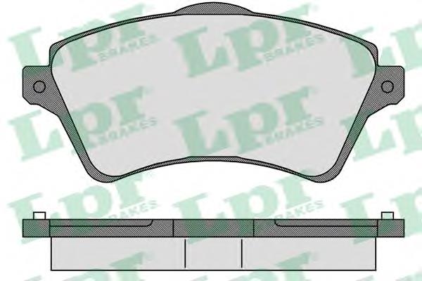 Передні тормозні колодки 05P833 LPR