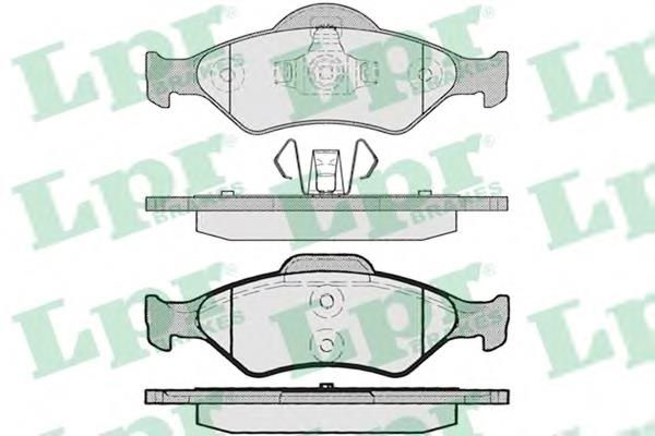 Передні тормозні колодки 05P795 LPR