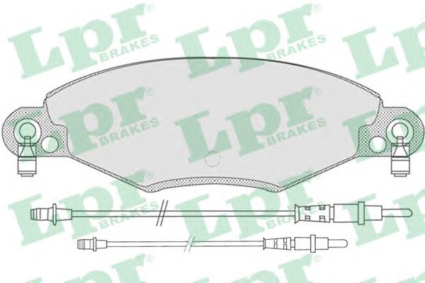 Передні тормозні колодки 05P799 LPR