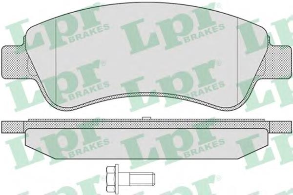 Купити 05P802 LPR Колодки гальмівні передні, дискові