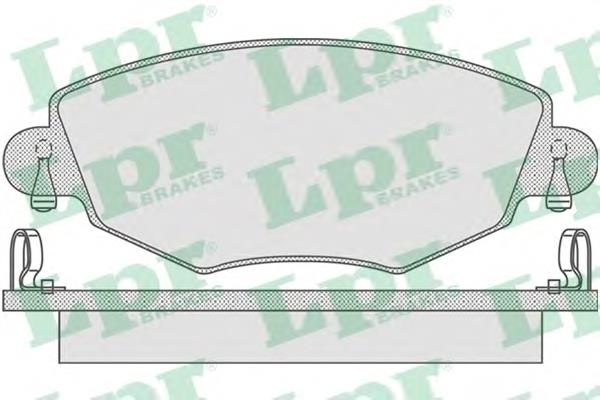 Передні тормозні колодки 05P865 LPR