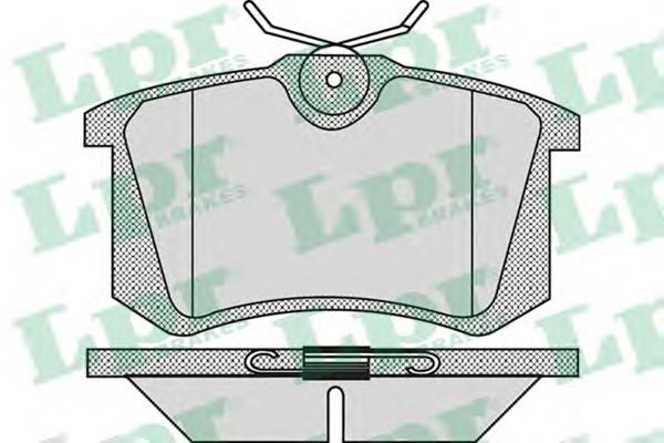 Задні гальмівні колодки 05P868 LPR