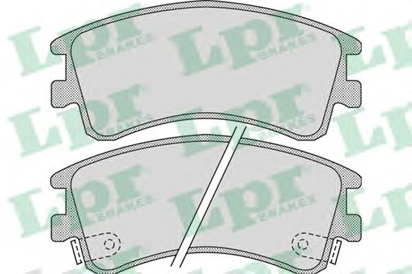 05P878 LPR Передні гальмівні колодки