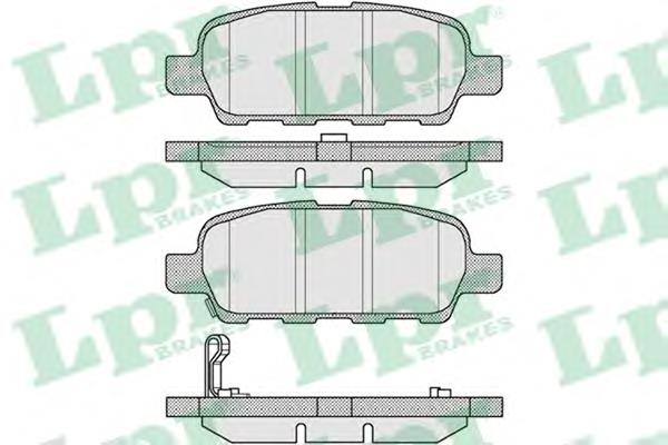 Задні гальмівні колодки LPR 05P857 ціна, від 14.66 USD