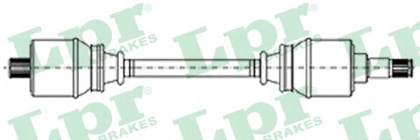 Піввісь задня DS30001 LPR