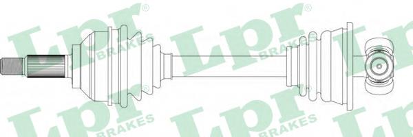 Піввісь (привід) передня, ліва DS39236 LPR