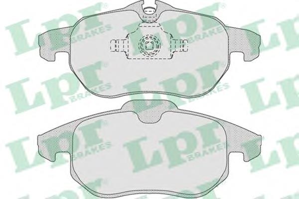 Передні тормозні колодки 05P1216 LPR