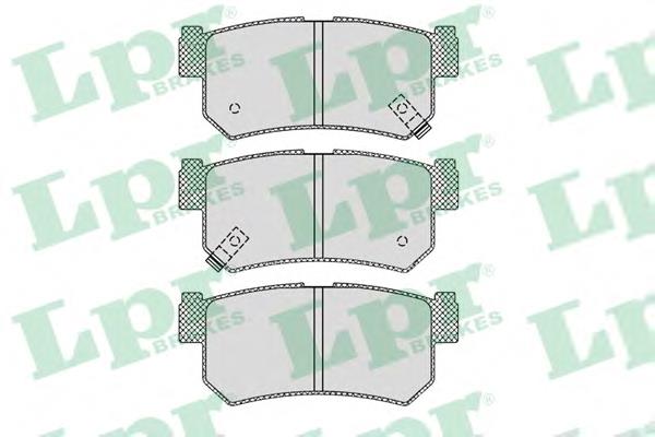Задні гальмівні колодки 05P1210 LPR