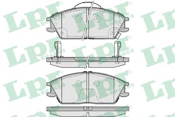 Передні тормозні колодки 05P1222 LPR