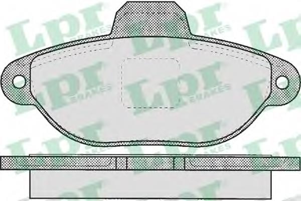 Передні тормозні колодки 05P1191 LPR