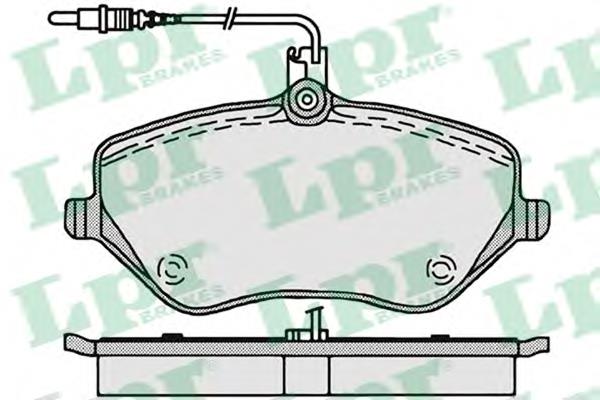 Гальмівні колодки LPR 05P1202 ціна, від 36.92 USD