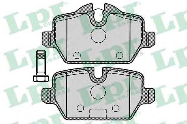 Задні гальмівні колодки LPR 05P1249 ціна, від 20.03 USD